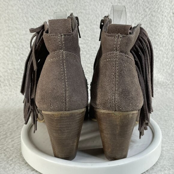Steve Madden Ohio Suede Ankle Boots with Fringe Women's Size 9.5 - Picture 2 of 8